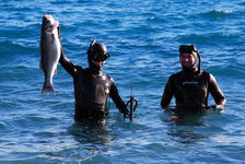 uscita dall'acqua con Luciano